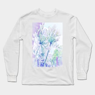 African Lilies (Agapanthus) Long Sleeve T-Shirt